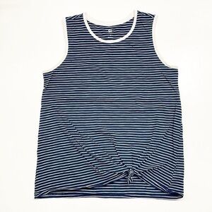 SO navy blue striped tank top